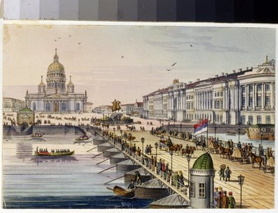 Pyhän Iisakin katedraali ja Senaatin aukio Pietarissa (albumi Marie Taglioni tekijältä Unknown artist