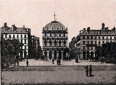Le Havre, le theatre in "" Le monde havainnollistaa 168 katselukertaa"" Ei päivämäärää (1800-luvun loppu) tekijältä Unknown artist