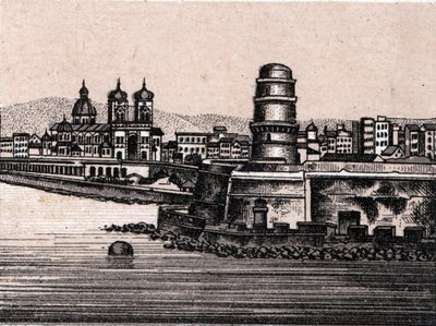 Le fort Saint Jean a Marseille teoksessa "Maailma havainnollistaa 168 näkymää" Päiväämätön (1800-luvun loppu) tekijältä Unknown artist