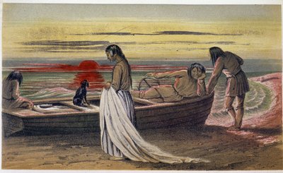 Le shroud "" Käämittävä arkki"" - teoksessa "" Labradorin niemimaan tutkimus"", kirjoittaja Hind, Lontoo tekijältä Unknown artist