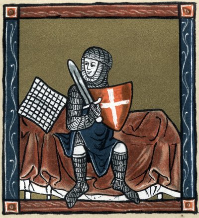 Legenda Arthurian: Gauvainin ritari maagisella sängyllä. Hermann Suchierin teoksessa "Ranskan kirjallisuuden historia". tekijältä Unknown artist