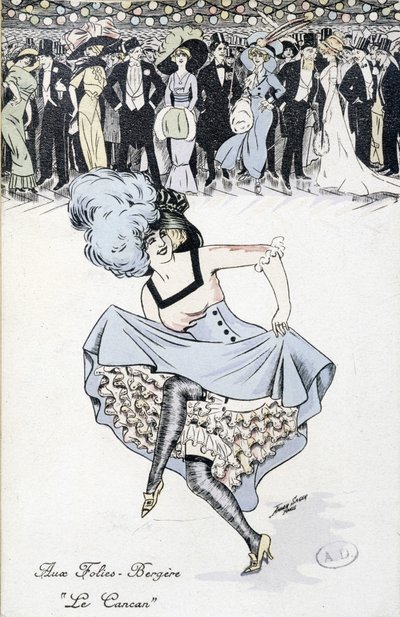 Folies-Bergères: ""Cancan"", n.d. tekijältä Unknown artist
