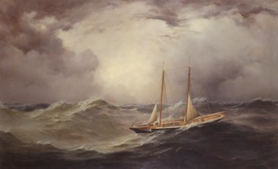 Liivimaa menetettyään jouspritin Keski-Atlantilla, 1871 tekijältä Unknown