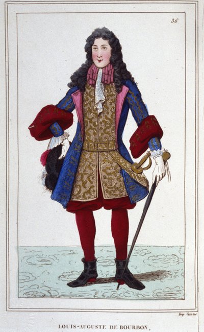 Louis Auguste de Bourbon, Mainen herttua (1670-1736). Ranskan prinssi. tekijältä Unknown artist