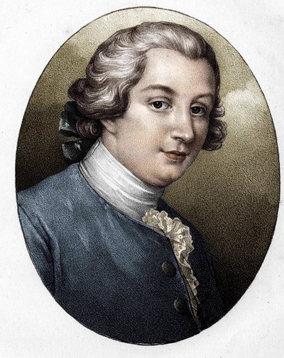 Louis Gresset (1709-1777), ranskalainen kirjailija. tekijältä Unknown artist