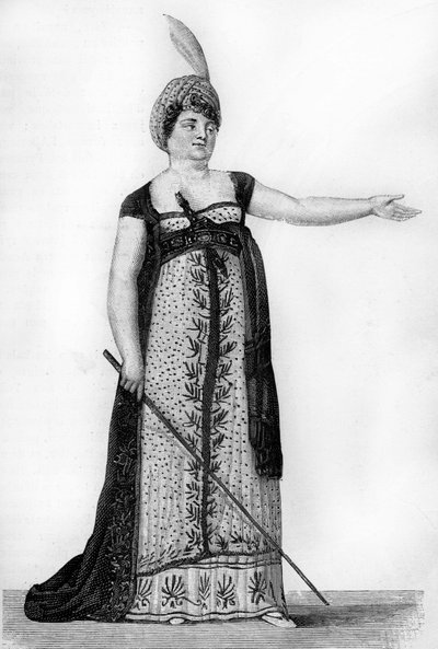 Mademoiselle Maillard Christoph Willibald Gluckin (1714-1787) oopperan Armidea. 1800-luvun avut. tekijältä Unknown artist