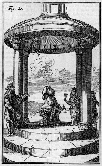 Magneettikello, Dalencen (1687) mukaan. Kaiverrus "" Luontoon ": katsaus tieteisiin ja niiden sovelluksiin taiteeseen ja teollisuuteen "", 7. syyskuuta 1895. tekijältä Unknown artist