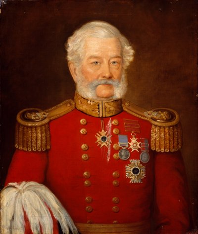 Kenraalimajuri Sir Abraham Roberts, armeijan esikunta tekijältä Unknown artist