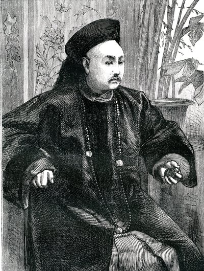 Mandarin Tchung Hao (Chung How), Kaiverrus 1868 tekijältä Unknown artist