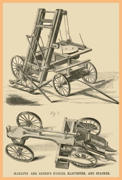 Manlove - Vihannesten puimuri, sadonkorjuukone - pinoaja tekijältä Unknown Artist