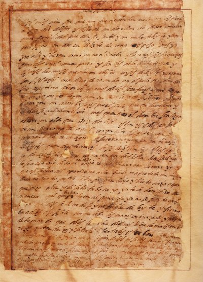 käsikirjoitus. Kirje nro 7 Beas de Seguran munkeille. Paperi. 18. marraskuuta 1585. tekijältä Unknown artist