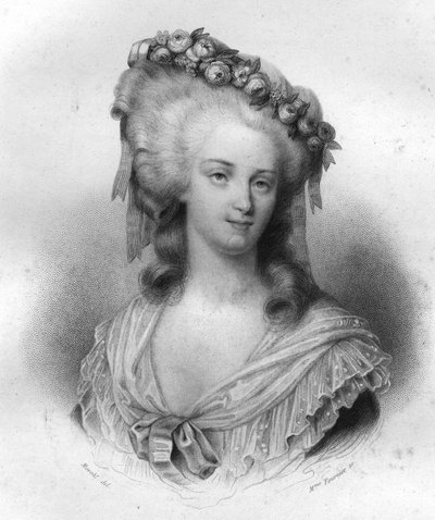 Marie Therese of Savoie Carignan (1749-1792), Lamballen prinsessa. tekijältä Unknown artist
