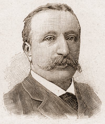 Academy Francaisen jäseniä vuonna 1895: Albert Sorelin (1843-1906), ranskalaisen historioitsijan muotokuva. tekijältä Unknown artist