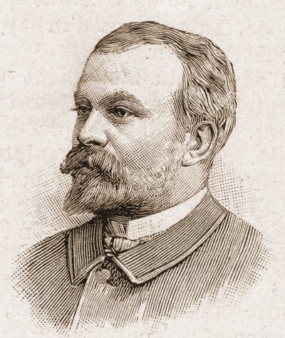 Academy Francaisen jäseniä vuonna 1895: muotokuva Jules Lemaitresta (1853-1914), näytelmäkirjailijasta, dramaattisesta kriitikkosta, esseististä, kirjallisuushistorioitsijasta ja ranskalaisesta tarinankertojasta. tekijältä Unknown artist