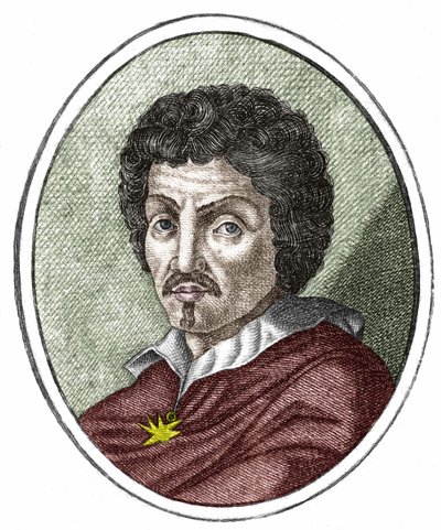 Michelangelo Merisi dit il Caravaggio tai Caravaggio (1569 - 1609), kaiverrus 1600-luvulta. tekijältä Unknown artist