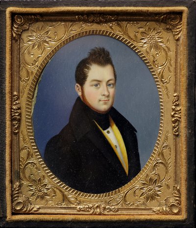 Pienoismuotokuva Camillo Bensosta, kreivi Cavourista (maalaus tekijältä Unknown artist