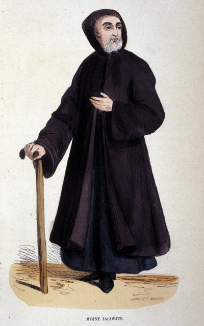 Moine Jacobite. Kaiverrus albumista uskonnollisista määräyksistä, Pariisi tekijältä Unknown artist