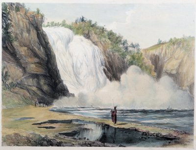 Montmorency Falls, Kanada - Coke Smythin, Lontoon teoksessa "" Shythin luonnokset Kanadassa" tekijältä Unknown artist