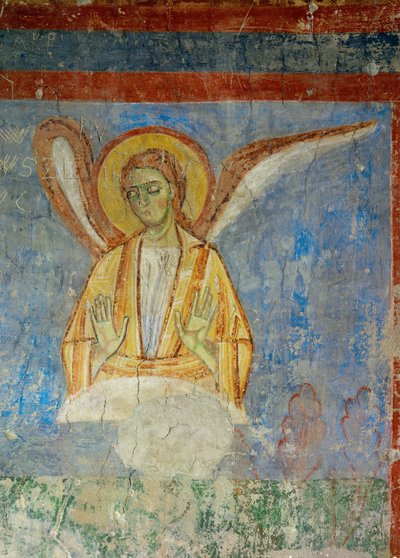 Lambachin benediktiiniluostarin kirkon seinämaalaukset, Ylä-Itävallassa (fresko). tekijältä Unknown artist