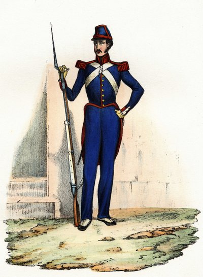 Algerin kansalliskaarti tai afrikkalainen miliisi, jonka Afrikan ranskalaisen armeijan kenraali Clausel perusti vuonna 1830, varmistamaan järjestyksen kaupungissa. Teoksessa ”” Storia d