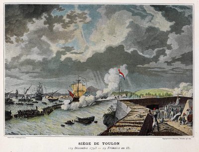 Meritaistelu: Toulonin piiritys 19.12.1793 - "" Napoleonin meritaistelut"" tekijältä Unknown artist