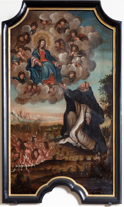 Neitsyt Maria antaa rukouksen Pyhälle Dominikukselle tekijältä Unknown artist