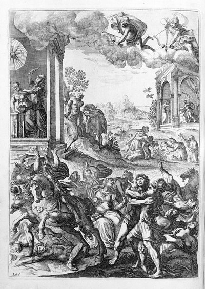 Ovidius (Ovidius) - kuvitus kirjalle 15 - (P. Ovidian Metamorphoses of the Night tekijältä Unknown artist
