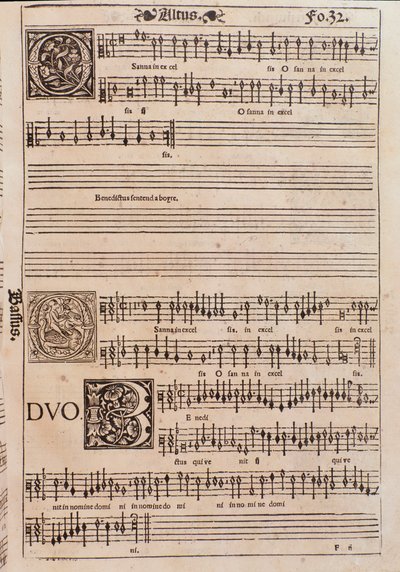 Sivu Liber octo Missarumilta (1541) tekijältä Unknown artist