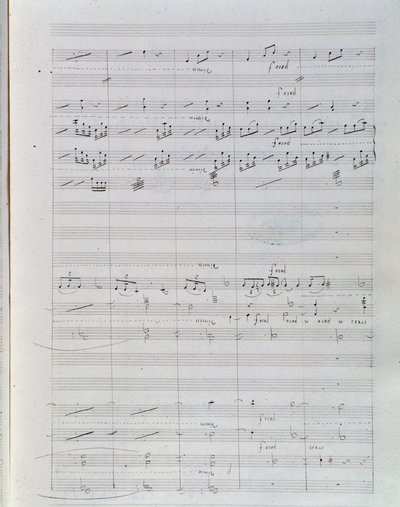 Sivu nuotteja Waverley-opus 1:lle, Hector Berliozin alkusoitto tekijältä Unknown artist