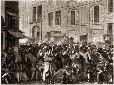 Pariisi IV:n kaupunginosa - La rue Quincampoix en 1720 a l