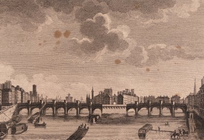 Pariisi, Pont Neuf ja Ile de la Cité Seinen varrella. tekijältä Unknown artist