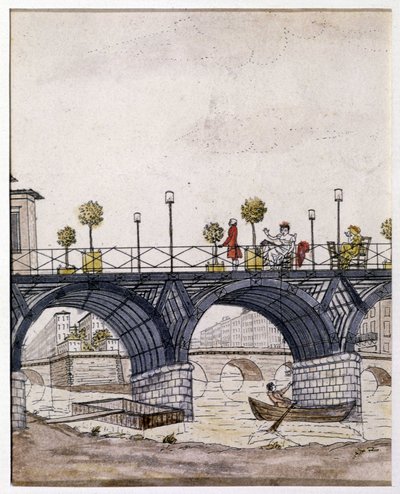 Pariisi: Taiteiden silta, 1800-luvulla tekijältä Unknown artist