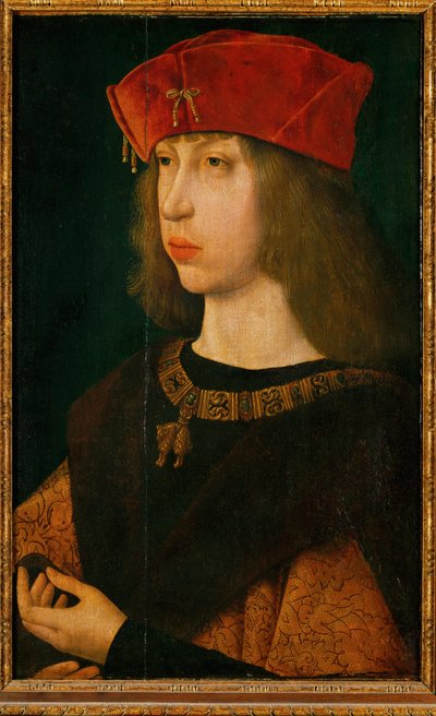 Philipp der Schoene, Itävallan arkkiherttua, myöhemmin Kastilian kuningas, keisari Maximilian I:n poika, keisari Kaarle V:n isä ... tekijältä Unknown artist