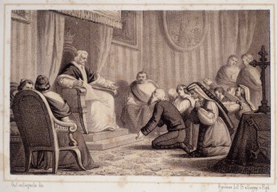 Pius VII (1742 - 1823) kumoaa Sonninon tuhoamismääräyksen "" Storia d