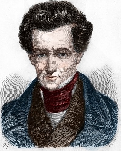 Muotokuva Armand Carrel (1800-1836), ranskalainen toimittaja. tekijältä Unknown artist