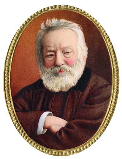 Ranskalaisen kirjailijan Victor Hugon muotokuva - Ranskalaisen kirjailijan Victor Hugon (1802 - 1885) muotokuva - 1800-luvun lopun kromolitografia. tekijältä Unknown artist