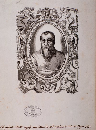 Adrian Willaertin muotokuva (puupiirros) tekijältä Unknown artist