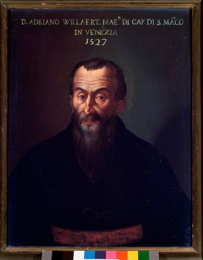 Flanderin säveltäjän Adrian Willaertin muotokuva (maalaus tekijältä Unknown artist