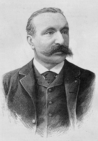 Albert Sorelin (1842 - 1906) muotokuva. Kaiverrus 1800-luvun lopusta H. Martinin teokseen "Histoire de France". tekijältä Unknown artist