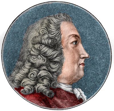 Albrecht von Haller Medecinin, sveitsiläisen fysiologin ja kasvitieteilijän (1708-1777) muotokuva Kaiverrus. tekijältä Unknown artist