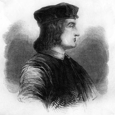 Muotokuva Aldus Manutiuksesta (Alde Manuce) (1449 - 1515). tekijältä Unknown artist