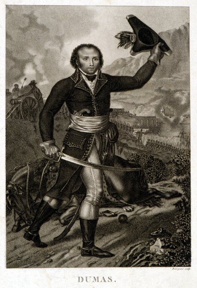 Alexandre Davy Dumasin (1762-1806), Alexandre Dumasin isän muotokuva tekijältä Unknown artist