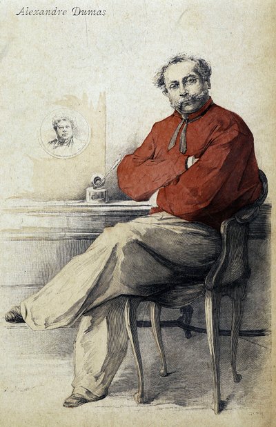 Alexandre Dumas Jr:n muotokuva. tekijältä Unknown artist