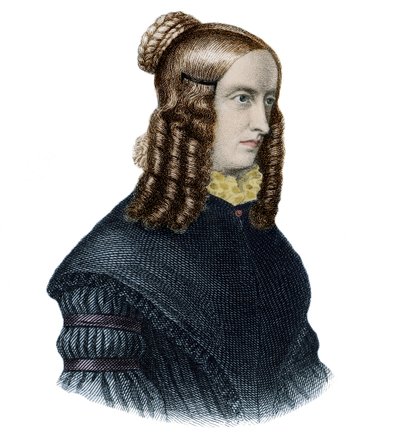 Annette von Droste-Hulshoffin (Droste Hulshoff) (1797-1848) muotokuva englantilainen kirjailija ja runoilija tekijältä Unknown artist