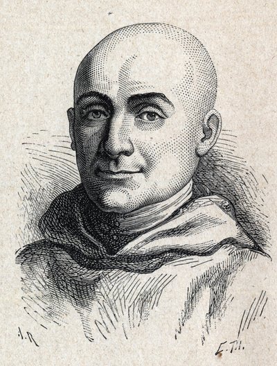 Antoine Christophe Gerlen (1736-1801) muotokuva ranskalaisesta uskonnollisesta. tekijältä Unknown artist