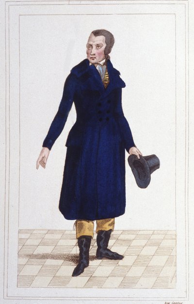 Antoine Quentin Fouquier Tinvillen (1746 - 1795), ranskalaisen tuomarin ja poliitikon muotokuva, kaiverrus 1830 tekijältä Unknown artist