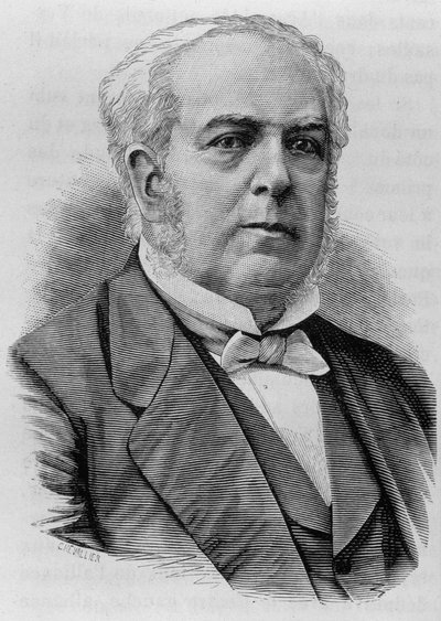 Auguste Casimir-Périerin (1811 - 1876) muotokuva. Kaiverrus 1800-luvun lopusta H. Martinin teokseen "Histoire de France". tekijältä Unknown artist