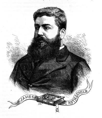 Paroni Edmond James de Rothschildin muotokuva. (1845 - 1934). tekijältä Unknown artist