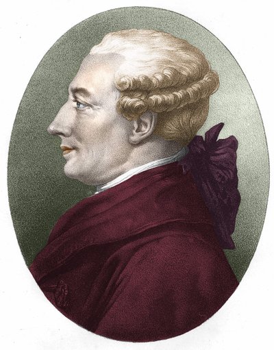 Beaumarchaisin muotokuva. 1800-luvun kaiverrus. tekijältä Unknown artist