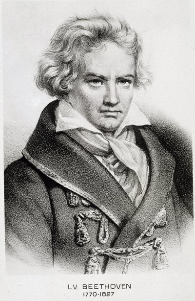 Beethovenin muotokuva (1770 - 1827). tekijältä Unknown artist